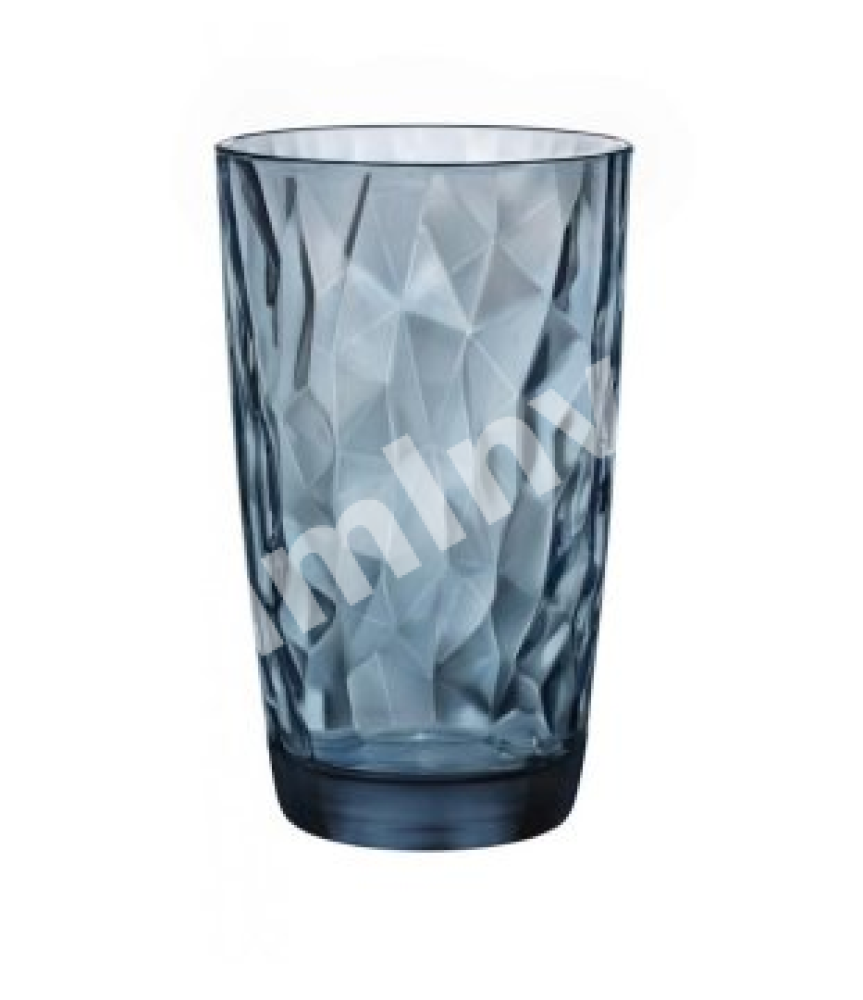 sklo DIAMOND LONG modrá